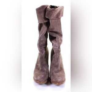 Opening ceremony cuff Taupe Suede Slouch Boots size 40 wear many ways